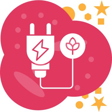 Bir bitkinin vektör illüstrasyonu