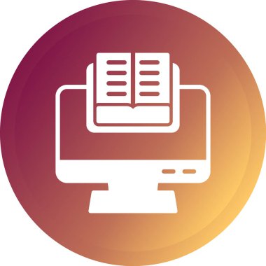 bilgisayar ekranı simgesi, vektör illüstrasyonu