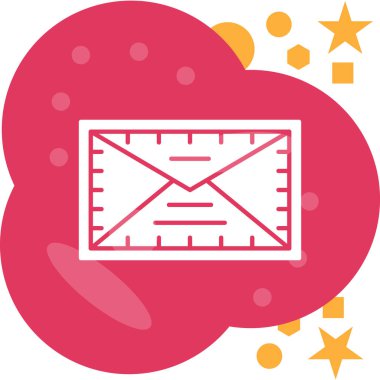 Konuşma balonu vektör simgesi içeren zarf