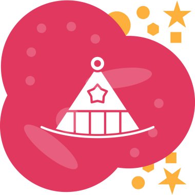 Basit vektör simgesi, karnaval illüstrasyonu