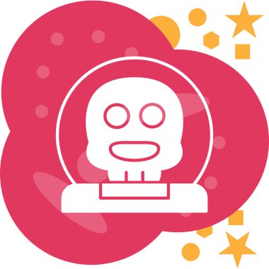 Moda Biçimli Uzaylı Simgesi İzole Arkaplan