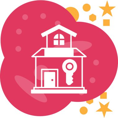 Bir evin vektör illüstrasyonu