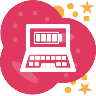 Bilgisayar. Web simgesi basit illüstrasyon