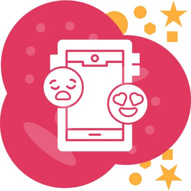 Şirin bir gülümseme simgesinin vektör çizimi