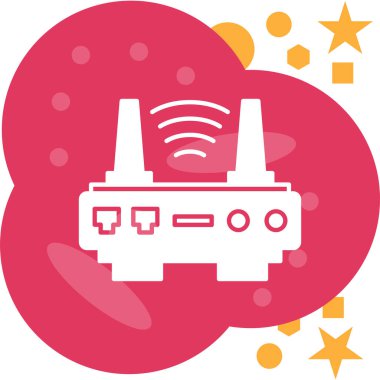 WIFI Yönlendirici simgesinin vektör çizimi