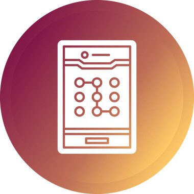 Cep telefonu simgesinin vektör illüstrasyonu