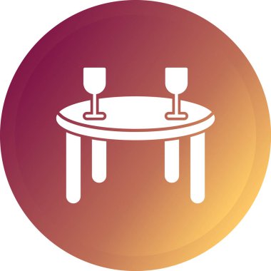 Restoran simgesi, vektör illüstrasyonu