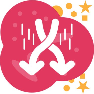 Kanser. Web simgesi basit illüstrasyon