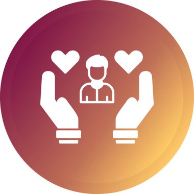 Bir kalp simgesinin vektör illüstrasyonu