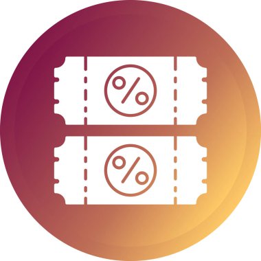 İndirim simgesi vektör illüstrasyonu