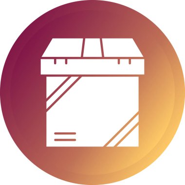 Bir bina simgesinin vektör illüstrasyonu