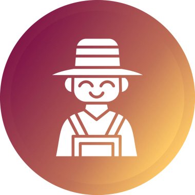 Şapkalı ve eşarplı bir adamın vektör çizimi