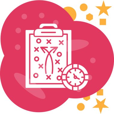 Alarm saat simgesi modayla izole edilmiş arkaplan