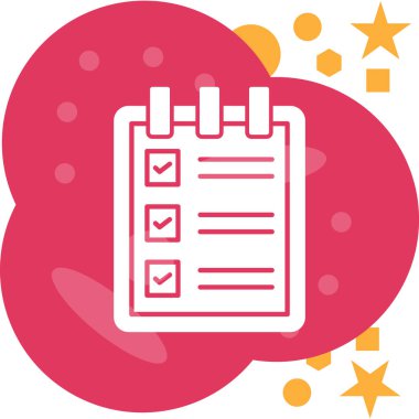 Kontrol listesi simgesi tasarım vektörü