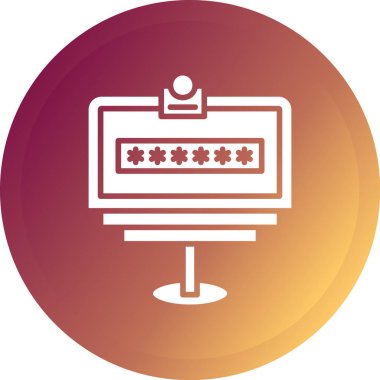 Bir bilgisayar simgesinin vektör illüstrasyonu