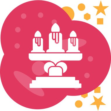 Bir yıldız simgesinin vektör illüstrasyonu