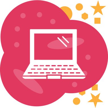 Bilgisayar. Web simgesi basit illüstrasyon