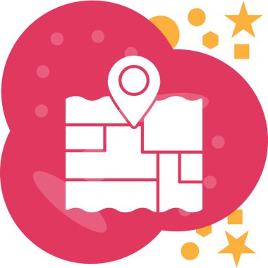 Harita konumu simgesi - taslak biçimi