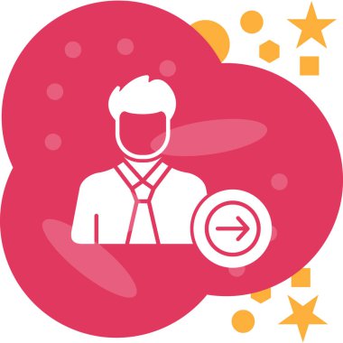 Bir yıldız simgesinin vektör illüstrasyonu