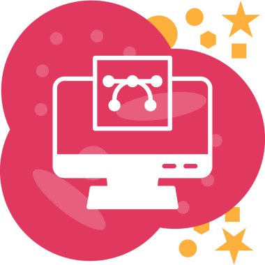 Vektör Simgesi, Beyaz Arkaplanda İzole Edilmiş Basit Resimler 