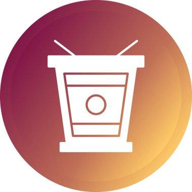 Çöp kutusu simgesi. Çöp kutusu vektör simgesi web için basit çizimi