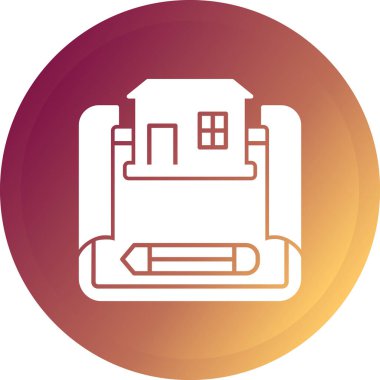 Sırt çantası. Web simgesi basit tasarım