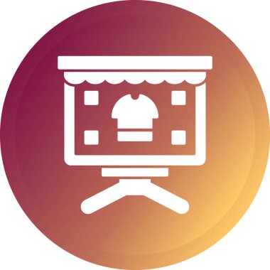 vektör lcd simgesi illüstrasyonu