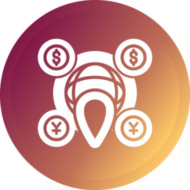 vektör para simgesi illüstrasyonu