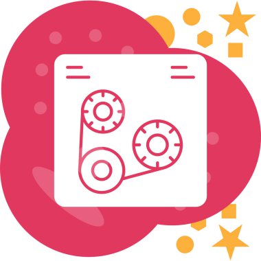 Moda tarzında izole edilmiş bir bulut simgesi