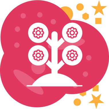 Çin Yeni Yıl ikonu düz stil, Çin Yeni Yılı, Çince ve Yıl