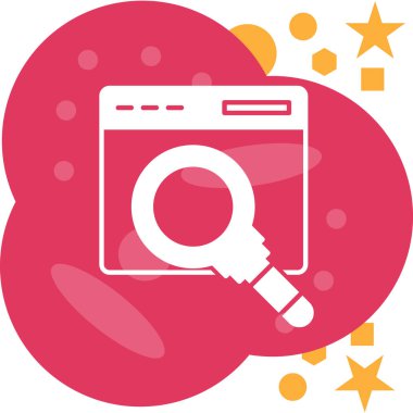 seo optimizasyon düz simgesi