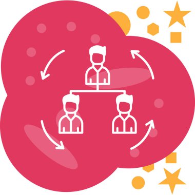 şebeke. Web simgesi basit illüstrasyon