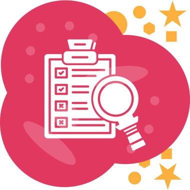 İş analizi vektör simgesi