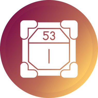 Eşsiz güvenli vektör simgesi