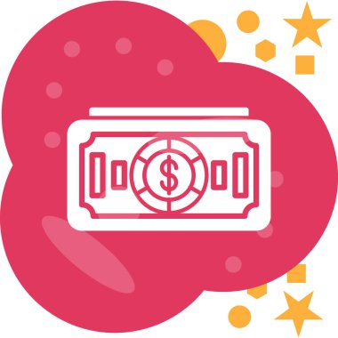 Modern bir para bulutunun vektör çizimi