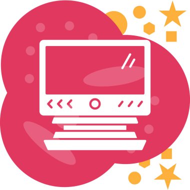 Bilgisayar klavye simgesini, vektör çizim