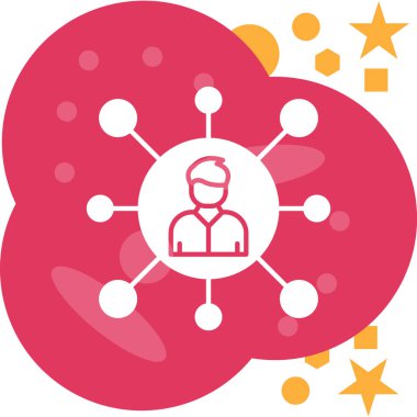 Tıbbi simgesi olan bir adamın vektör çizimi