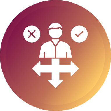 Modern insan ve tıbbi ikonun vektör illüstrasyonu