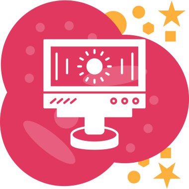 Bulut simgesi vektör illüstrasyonu