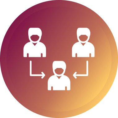 grup insanlarının vektör simgesi. Basit resimleme