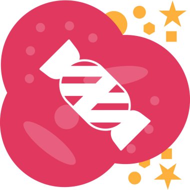 Şeker ikonu vektör illüstrasyonu