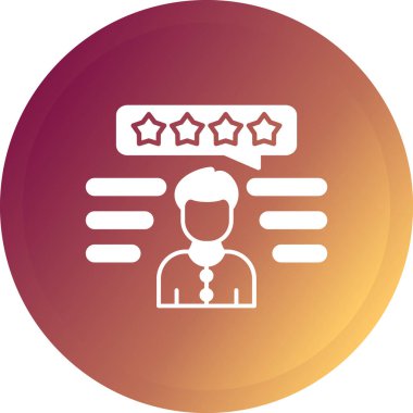 Müşteri geribildirim simgesi vektör illüstrasyonu