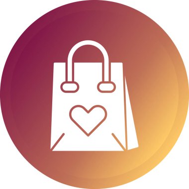 Çanta. Web simgesi basit illüstrasyon