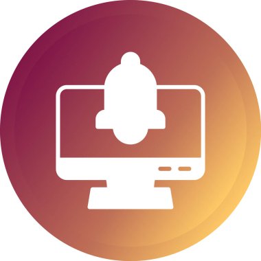 Bilgisayar simgesi. Web için dizüstü bilgisayar vektör simgelerinin basit çizimi