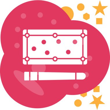 Bir karikatür noel kartının vektör çizimi