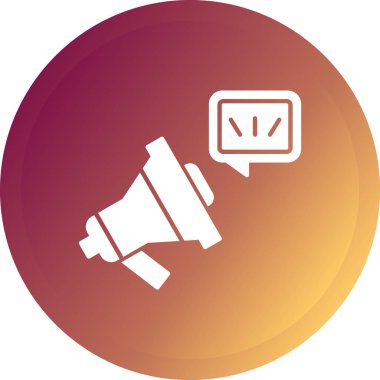 megafon simgesi, vektör illüstrasyonu