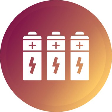 Bir pil simgesinin vektör çizimi