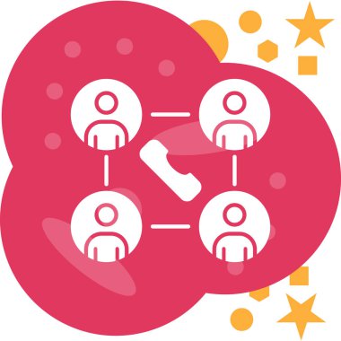 İnsanlar ikonu. resimleme tasarımı