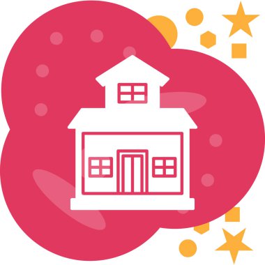 Okul binası. Basit tasarım