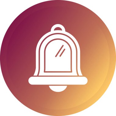 Güzel Çan Çizgisi Vektör Simgesi